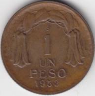 @Y@   Chili  1 Peso 1953  High Grade  (C311) - Chile