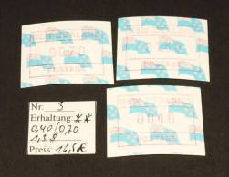 New Zealand    ATM Frama  Michel Nr:   3      3 Werte   ** MNH Postfrisch  #3160 - Unused Stamps
