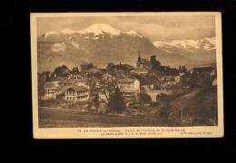 LA ROCHE SUR FORON Haute Savoie 74 : Vue Sur Le Centre Ville Avec Le Môle Et Le Buet ( Edition Mallinjoud) - La Roche-sur-Foron