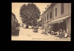 FERNEY VOLTAIRE Ain 01 : Place Centrale Café Les Maronniers Terrasse  Animée - Ferney-Voltaire