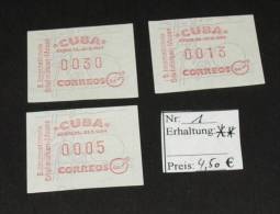 Kuba    ATM Frama    Michel Nr:   1  ** MNH Postfrisch  #3165 - Automatenmarken (Frama)