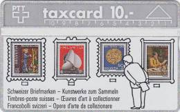 Telecard - Carte Téléphone : Timbres Poste Suisses  10.- - Schweiz