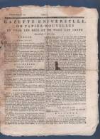 GAZETTE UNIVERSELLE OU PAPIER NOUVELLES 28 04 1792 - LONDRES ECOSSE - BERNE - STRASBOURG - TURIN - - Giornali - Ante 1800