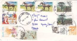 Lettre Cover BRESIL 1986, URUBICI Pour La FRANCE, Cheval Parque Gomes  /3141 - Brieven En Documenten