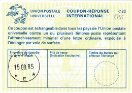 8735# BELGIQUE COUPON REPONSE INTERNATONAL Obl YSTAD 37 1985 UNION POSTALE INTERNATIONALE - Covers & Documents