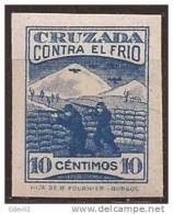 CCF13-LM26TBE.Spain.Espag Ne.BENEFICENCIA.CRUZADA  CONTRA EL FRIO.1937(Galvez  13s**) Sin Charnela .RAROS - Charity