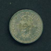 GREAT BRITAIN  -  1966  1 Shilling  Circulated As Scan - Autres & Non Classés