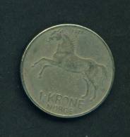 NORWAY  -  1973  1 Krone  Circulated As Scan - Noorwegen