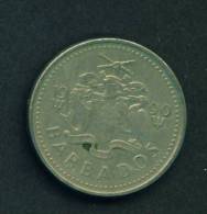 BARBADOS  -  1990  25 Cents  Circulated As Scan - Barbados