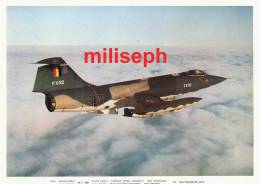 Avion F 104  Aux Couleurs Belges - Publicité INFO RECRUTEMENT  VS 1 - Caserne Prince Baudouin Bruxelles     (2946) - Fliegerei