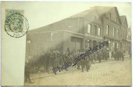 CPA Carte Photo Militaire Evènement Grève Catastrophe 1906 LIEVIN Nord Pas De Calais 62 - Lievin