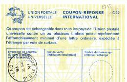 8742# GREAT BRITAIN COUPON REPONSE INTERNATIONAL Obl LONDON SUB 16 ONT. 1978 UNION POSTALE INTERNATIONALE - Briefe U. Dokumente