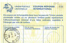 8742# GREAT BRITAIN COUPON REPONSE INTERNATIONAL Obl LONDON SUB 16 ONT. 1978 UNION POSTALE INTERNATIONALE - Lettres & Documents