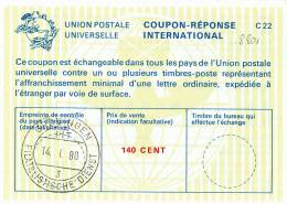 8801# GREAT BRITAIN COUPON REPONSE INTERNATIONAL Obl CLEVELAND MILLANE 1985 UNION POSTALE INTERNATIONALE - Lettres & Documents