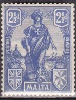 Malta, 1922, SG 129, Mint Hinged - Malta (...-1964)