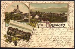 Männedorf  Litho 1898 - Dorf