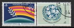 Nations Unies (Vienne) - 1986 - Yvert N° 62 & 63 - Oblitérés