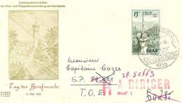 1ER JOUR  1956  N°   DE TIMBRE  351   Oblitéré - Cartoline Maximum