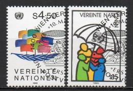 Nations Unies (Vienne) - 1985 - Yvert N° 49 & 50 - Oblitérés