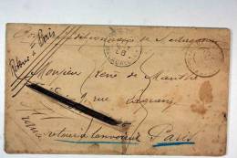 Expedition De Madagascar Lettre 1898  A Paris    RRRR - Briefe U. Dokumente