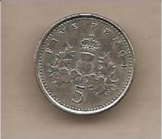 Regno Unito - Moneta Circolata Da 5 Pence Km988 - 2001 - 5 Pence & 5 New Pence