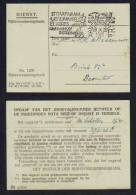 PAYS BAS - AMSTERDAM / 1946 PETITE CARTE DE SERVICE EN FRANCHISE POSTALE (ref 4019) - Lettres & Documents