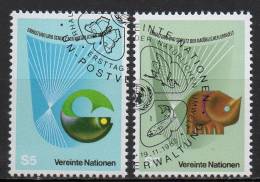 Nations Unies (Vienne) - 1982 - Yvert N° 27 & 28 - Oblitérés