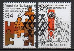 Nations Unies (Vienne) - 1981 - Yvert N° 17 & 18 - Oblitérés