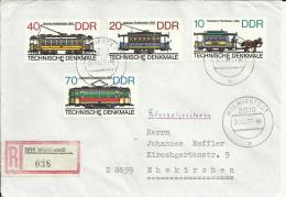 ALEMANIA DDR CC CERTIFICADA TRANVIA TRANSPORTE - Tramways