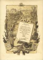 MENU Du 16 Août 1887.- Illustré Par L  MEYNIER  -   Imprimerie Jules Péquignot Nantesi - Menus