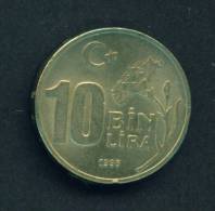 TURKEY  -  1995  10 Lira  Circulated As Scan - Turchia
