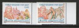 VATICAN 2007 THATRE GOLDONI  YVERT N°1433/34  NEUF MNH** - Neufs