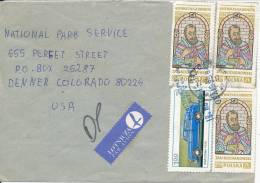 Poland Cover Sent To USA 27-2-1981 - Lettres & Documents