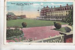 BR45345 Terrace And Lawn Brigton Hotel Atlantic City   2 Scans - Atlantic City