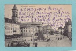 KARLSRUHE.  -  Marktplatz.  -  1913  -  BELLE CARTE ANIMEE  - - Karlsruhe