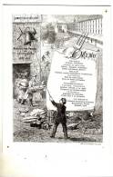 MENU Du 30 Mai 1887 -Association Des Anciens élèves De Bel Air- Imprimerie Jules Péquignot NANTES - Menus