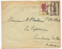 Congo Belge : 282 + 290 Sur Lettre Stanleyville 1948 - Lettres & Documents
