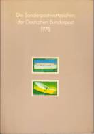 Livret Bundespost 1978 Avec 1 Epreuve En Noir (Schwarzdruck) - Colecciones
