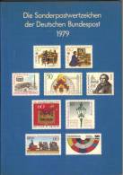 Livret Bundespost 1979 Avec 1 Epreuve En Noir (Schwarzdruck) - Collezioni