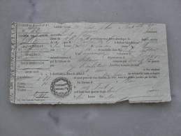 Laissez Passer Pour Transport D ´alcool  A Brou Periode  1883 - Other & Unclassified