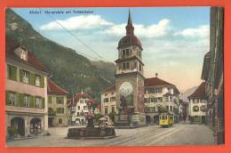 C1223 Altdorf Hauptplatz Mit Telldankmal, Tram. Nicht Gelaufen. Goetz 5624 - Altdorf