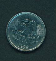 BRASIL  -  1994  50 Centavos  Circulated As Scan - Brasil