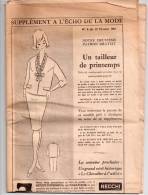 Supplément à L´Echo De La Mode N°8 , 1961 - Patron D´ Un Tailleur De Printemps - Fashion