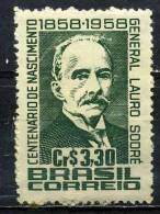 BRESIL 666**  3cr30 Vert Foncé  Centenaire De La Naissance Deu Général Lauro Sodré - Unused Stamps