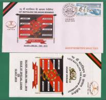 INDIA 2010 Inde Indien - ARMY 14th BATTALION ASSAM REGIMENT - MNH ** APS COVER + BORCHURE - POLAR PENGUIN GLACIERS - Enveloppes