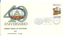 FDC MEXICO 1977 - Electricity
