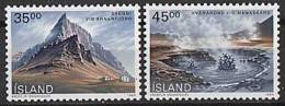 ISLANDE 1989 - Paysages D'Islande - 2v Neuf ** (MNH) - Unused Stamps