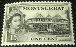 Montserrat 1953 Government House 1c - Mint - Montserrat