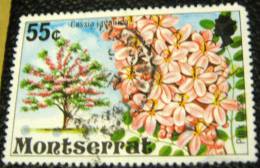 Montserrat 1976 Pink Cassia Flower 55c - Used - Montserrat