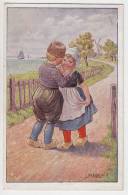 ILLUSTRATORS CHILDREN KRAENZLE "BY PASSING" OLD POSTCARD 1939. - Kränzle